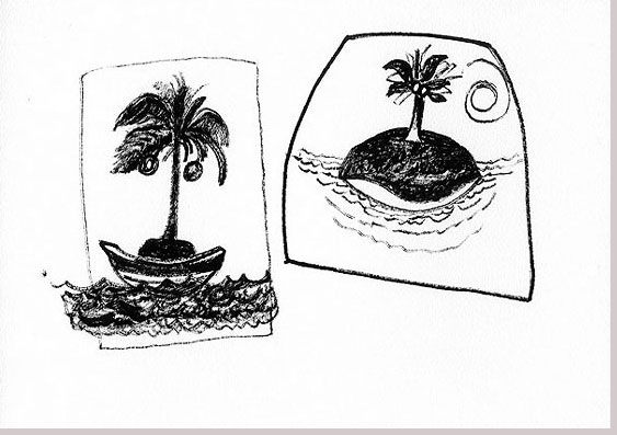 boat island drawing