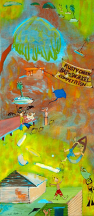 Rusty Creek Bat-Snorkel Competition painting