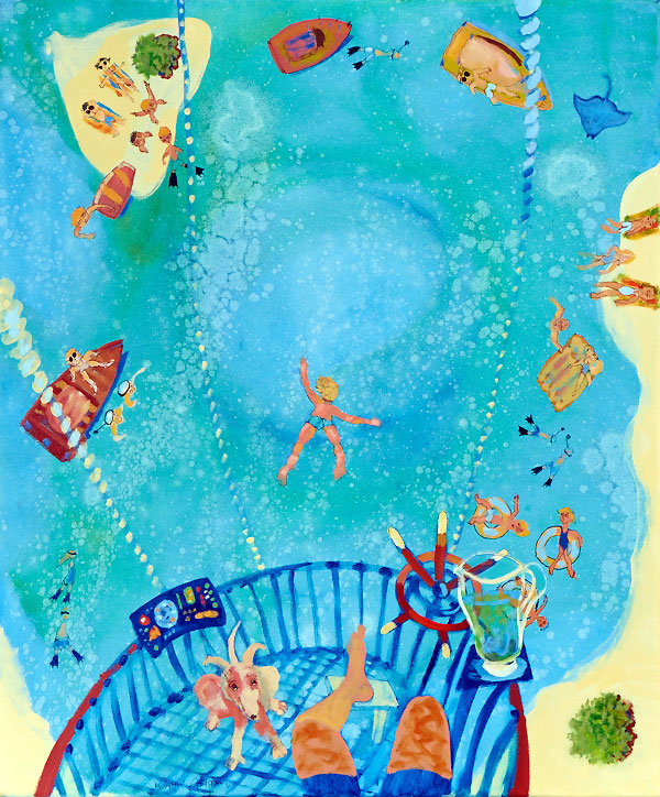 Pinski's Travelling Dive Troupe at Sparkle Point painting