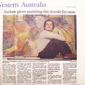 Australian artist press clipping